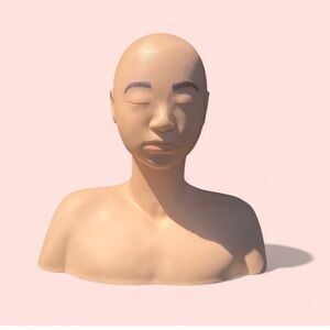 Marianna 15” Mannequin head with shoulders